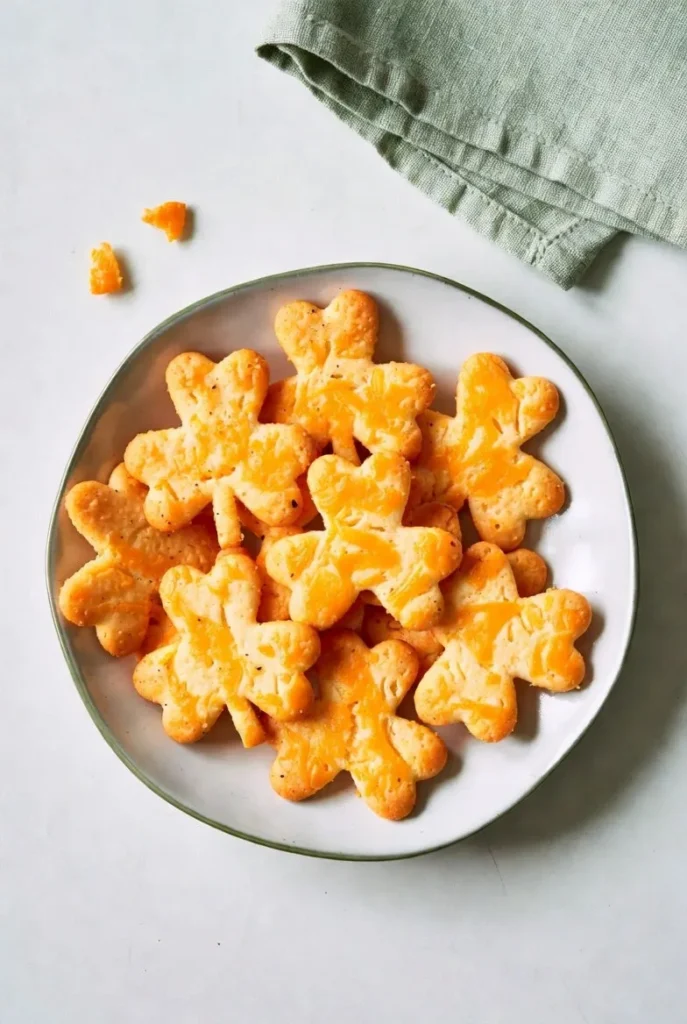 Shamrock Cheese Crackers