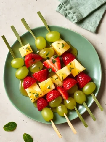 Shamrock Fruit Kabobs: A Fun and Healthy St. Patrick's Day Snack 2 Shamrock Fruit Kabobs