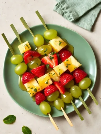 Shamrock Fruit Kabobs