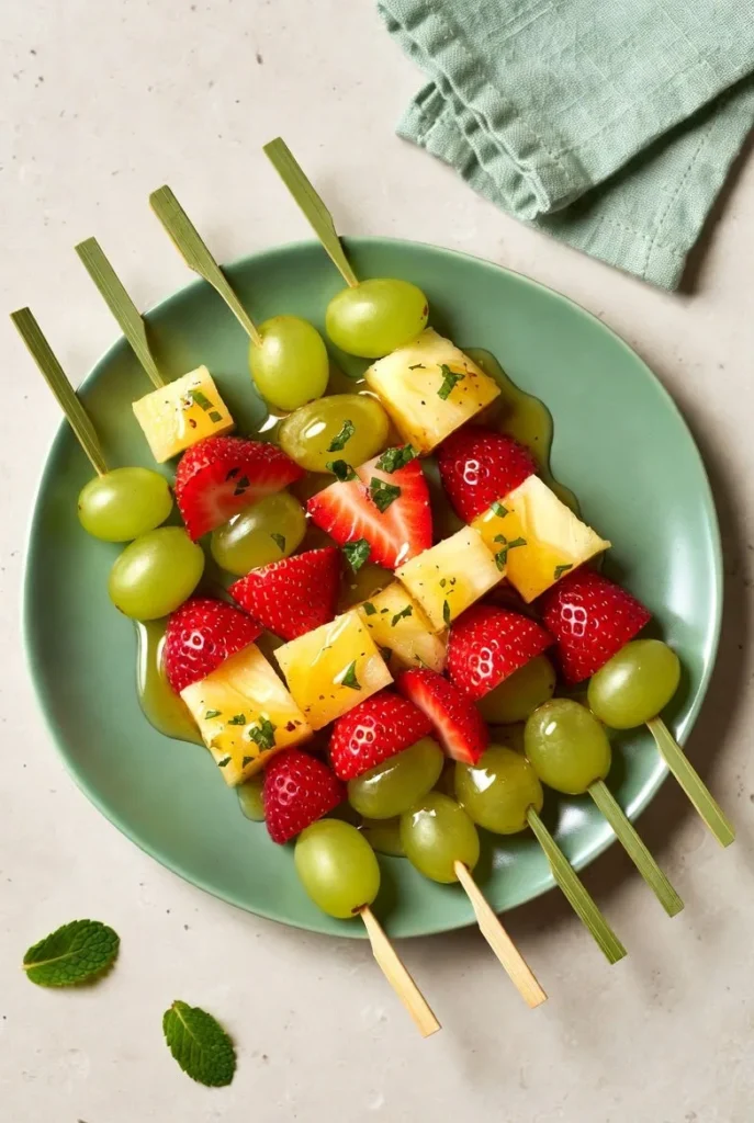 Shamrock Fruit Kabobs
