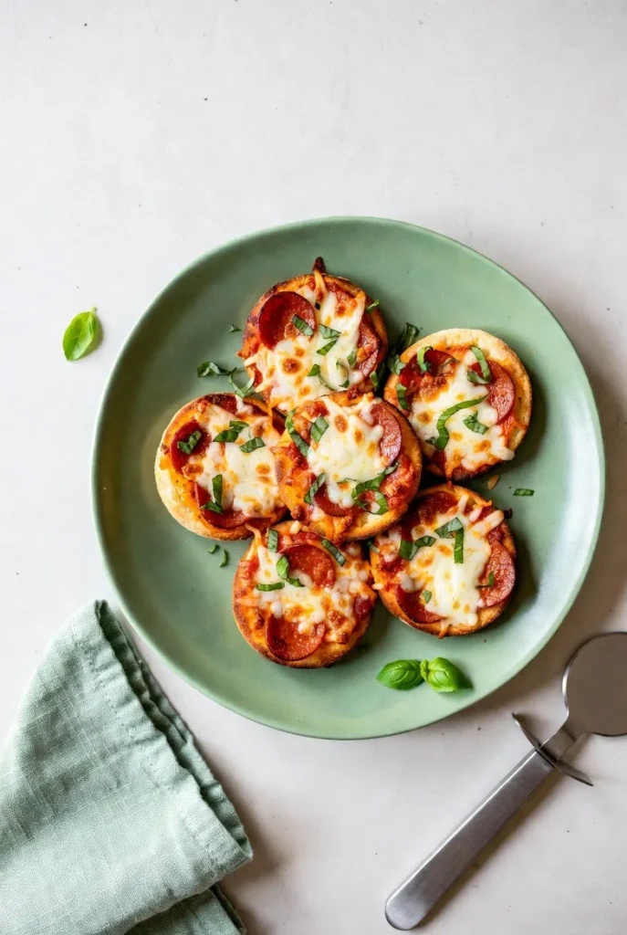 Shamrock Mini Pizzas