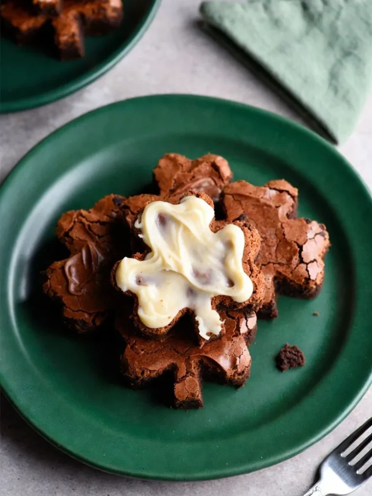 Shamrock Shaped Brownies