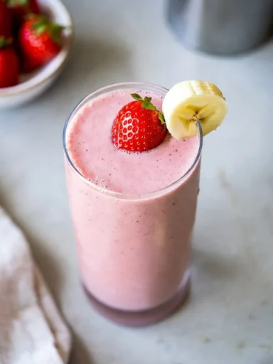 Strawberry Banana Smoothie A Refreshing and Healthy Breakfast Option