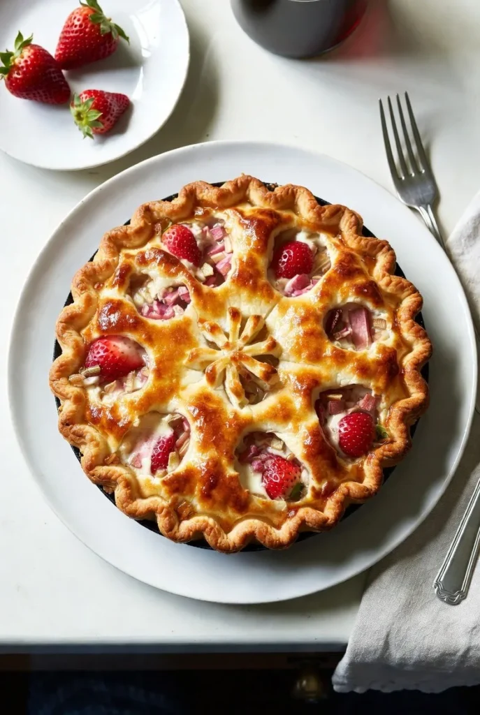 Strawberry Rhubarb Pie A Classic Summer Dessert