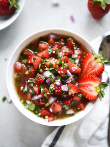 Strawberry Salsa A Sweet and Tangy Summer Treat