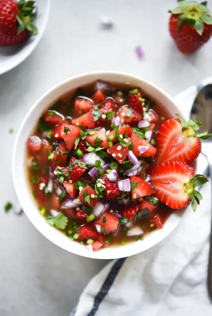 Quick After School Snacks (5 Minutes or Less) 11 Strawberry Salsa A Sweet and Tangy Summer Treat