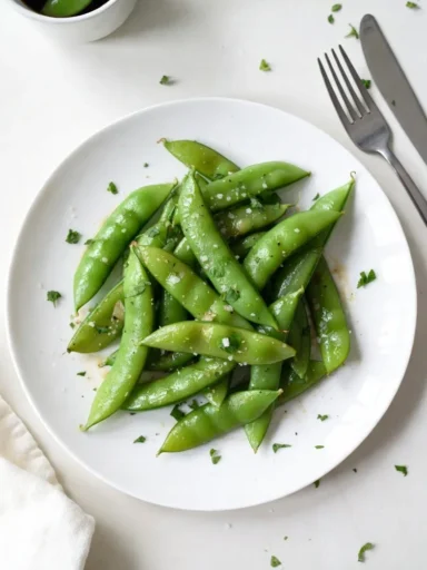 Sugar Snap Pea Recipe Simple Stir Fry with Garlic and Ginger