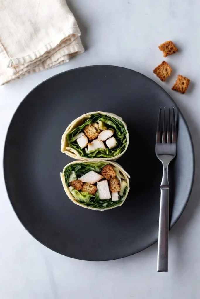Back to School Lunch Box Ideas 3 Caesar Salad Wrap
