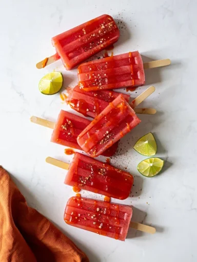 Chamoy Watermelon Popsicles