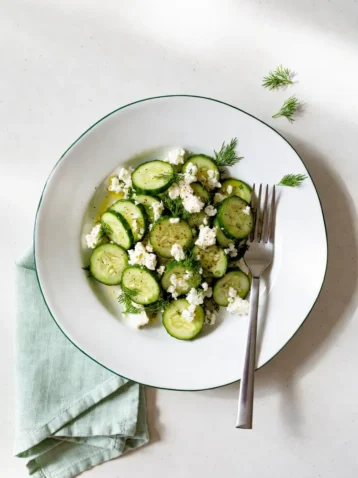 Cucumber Feta Salad: A Refreshing Summer Side Dish 3 CucumberFetaSalad