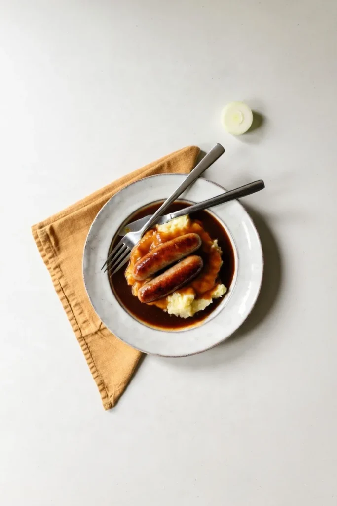 Gluten Free Bangers and Mash