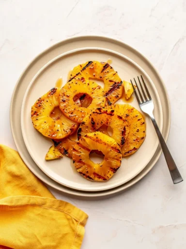 Grilled Pineapple Overhead