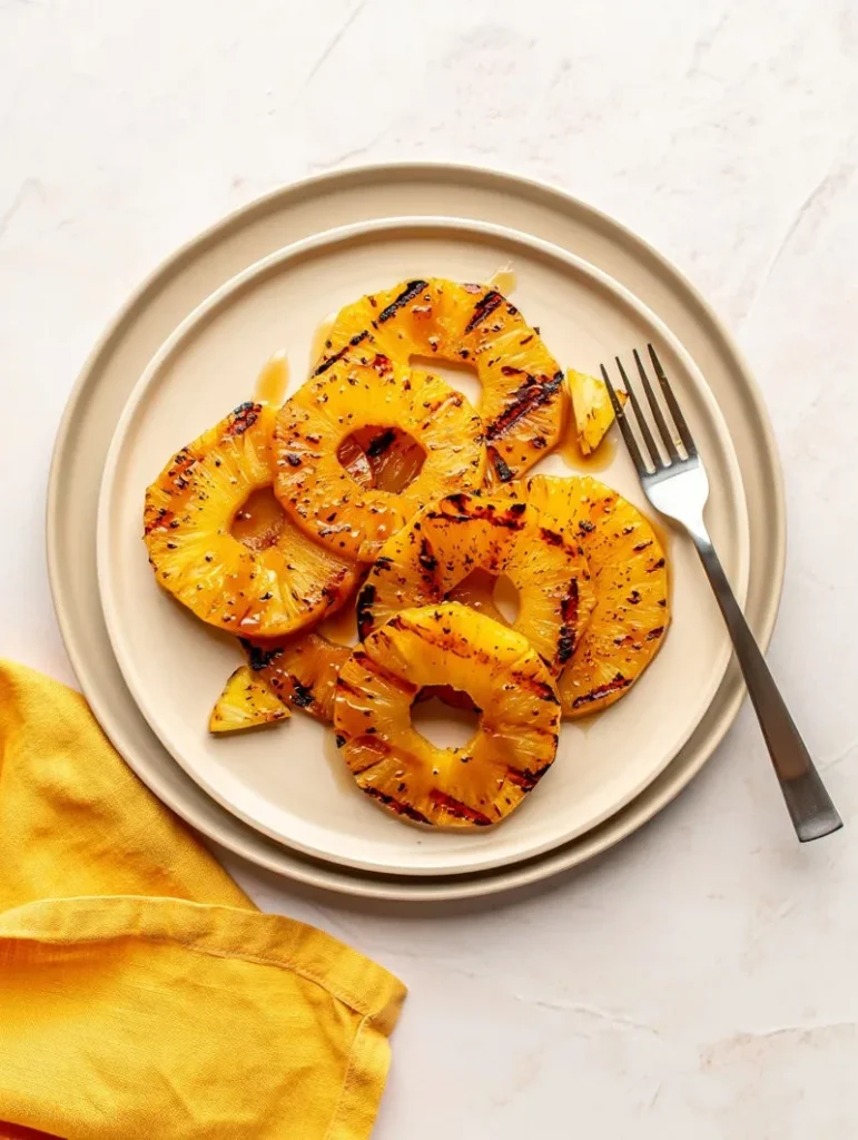 Grilled Pineapple Overhead