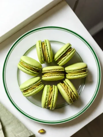 Pistachio Macarons: A Delicious and Unique French Dessert 4 PistachioMacarons