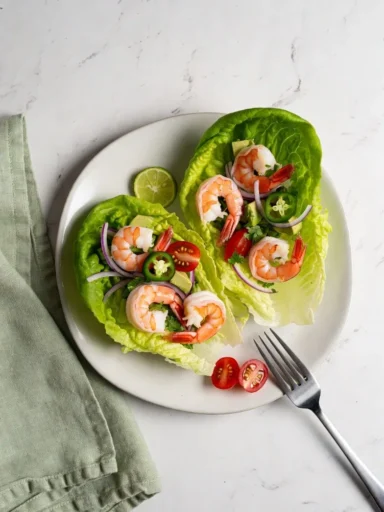 ShrimpAvocadoLettuceCups