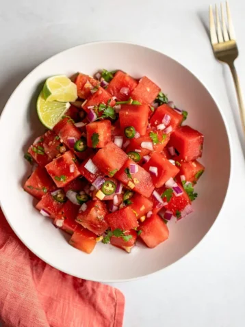 Spicy Watermelon Salad v