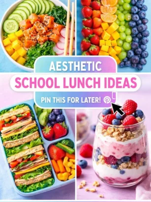 Aesthetic School Lunch Ideas
