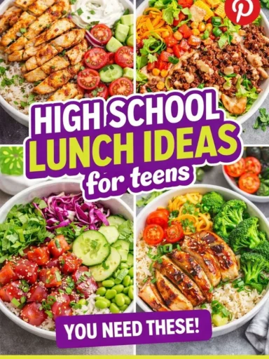 High School Lunch Ideas for Teens