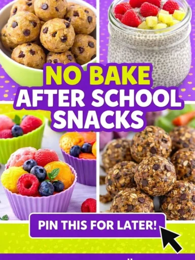 No Bake After School Snacks