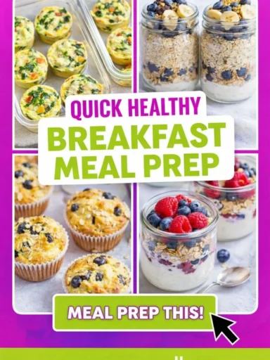 Quick Healthy Breakfast Meal Prep