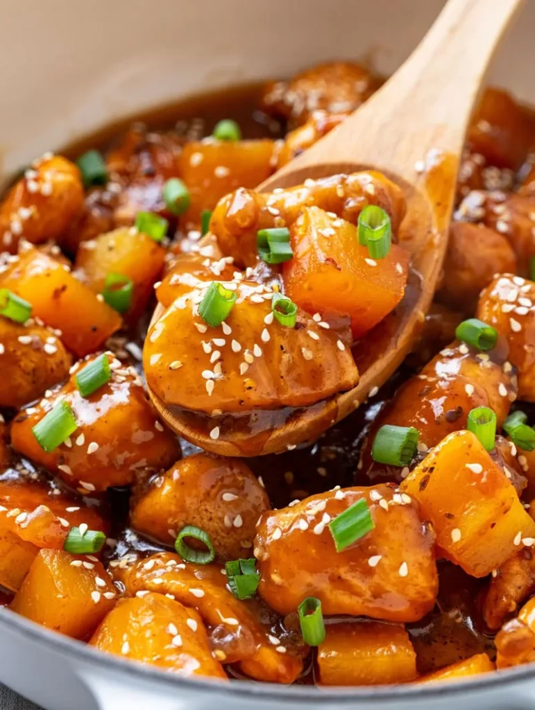Honey Garlic Pineapple Chicken